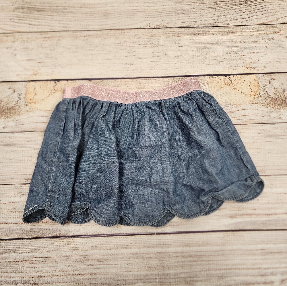 Gymboree Embellished Denim Blue Skirt - Picture 4 of 5
